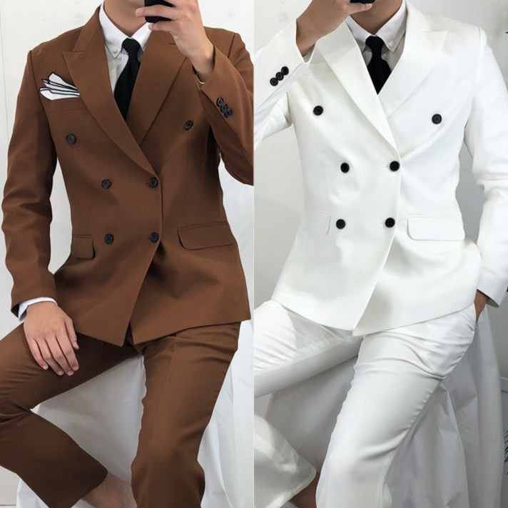 베로핏 남자 남성 세미 캐주얼 더블 수트 5컬러 셋업 정장