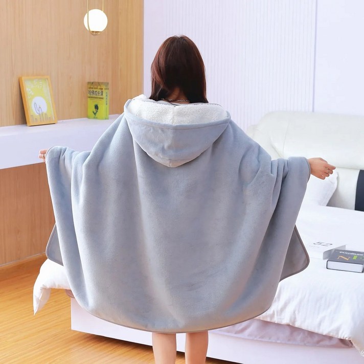 해피월드샵 가을 겨울 학생 낮잠 후드 똑딱이 담요 휴대용 오피스 회사 다기능 극세사 무릎 덮개 해피월드샵 가을 겨울 학생 낮잠 후드 똑딱이 담요 휴대용 오피스 회사 다기능 극세사 무릎 덮개