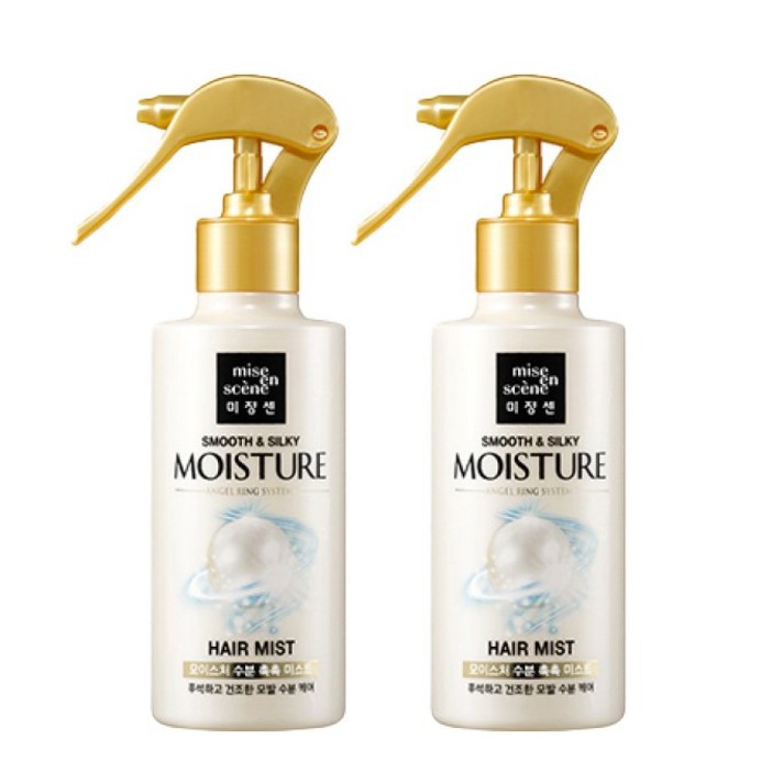 미쟝센 스무스&실키 모이스처 미스트 200ml 1+1 뿌리는헤어에센스 미용실클리닉, 2개