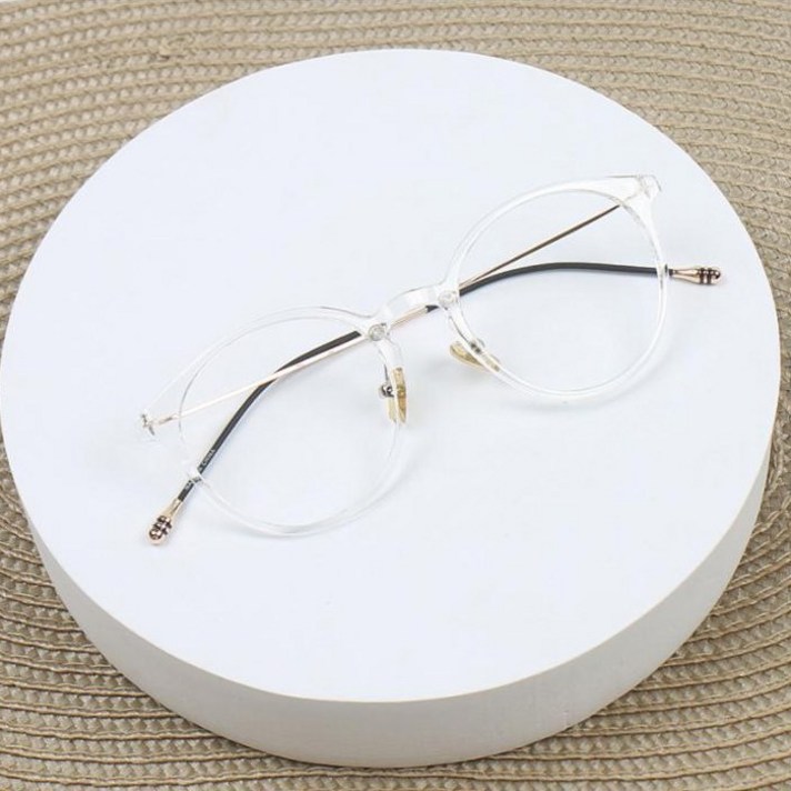 6g 가벼운 초경량 클리어 투명 남자 여자 뿔테안경