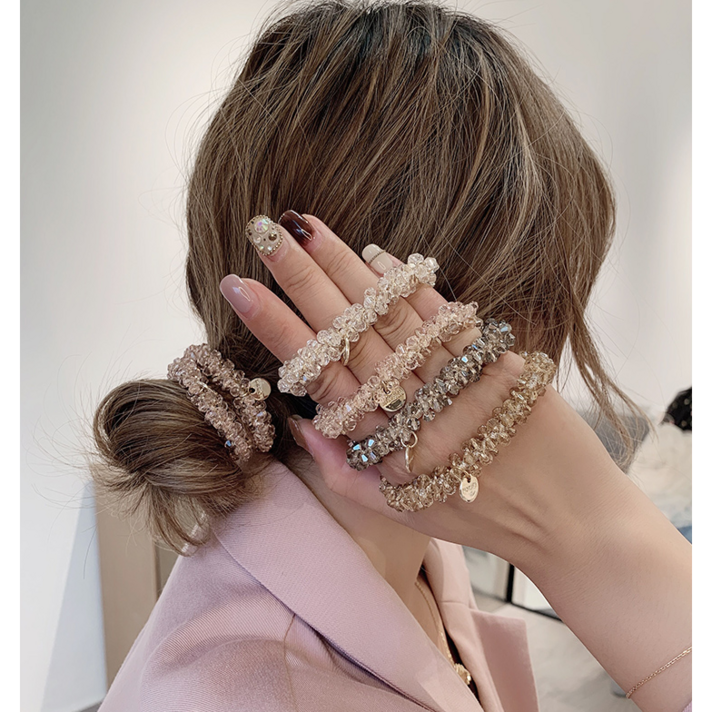 [다모아]블링블링 크리스탈 머리끈 5종1세트