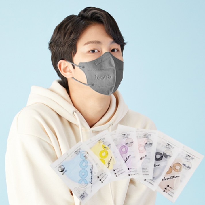 아이코코 컬러에디션 새부리형 마스크 대형, 대형 핑크 25매