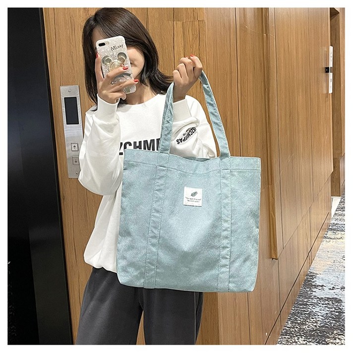  YUEMEIYD 캔버스 캐주얼손가방 숄더백 대용량 데일리 에코백 