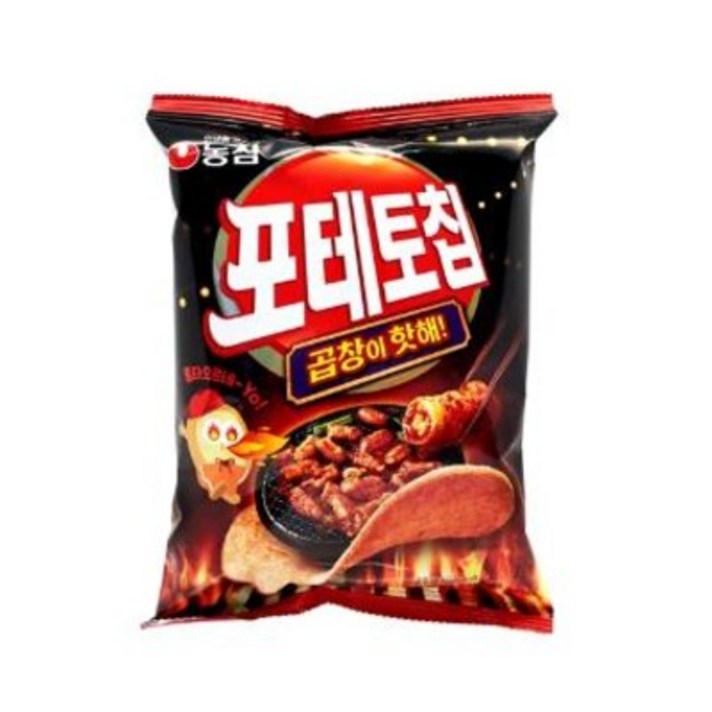 농심 포테토칩 곱창이핫해 60g 16개