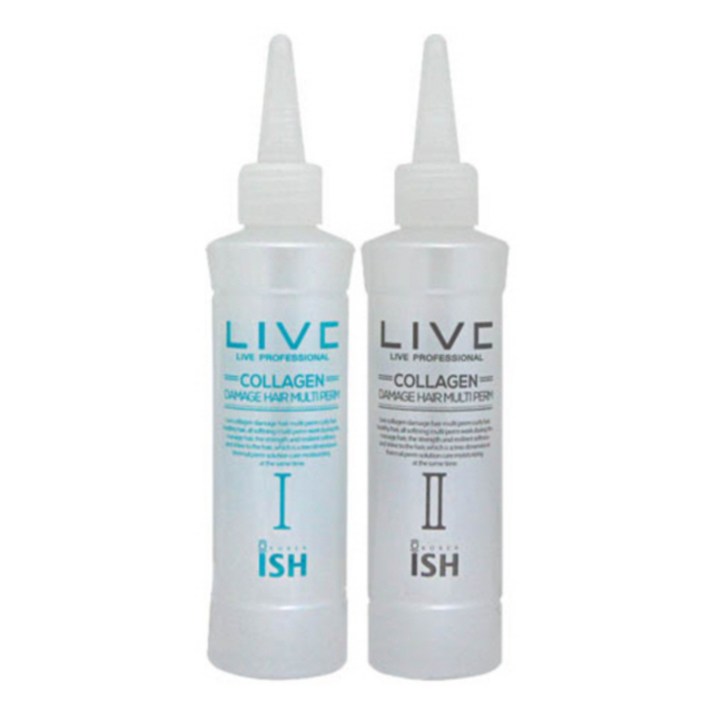 A_라이브 콜라겐 멀티펌 파마약 손상모전용 150ml, 1