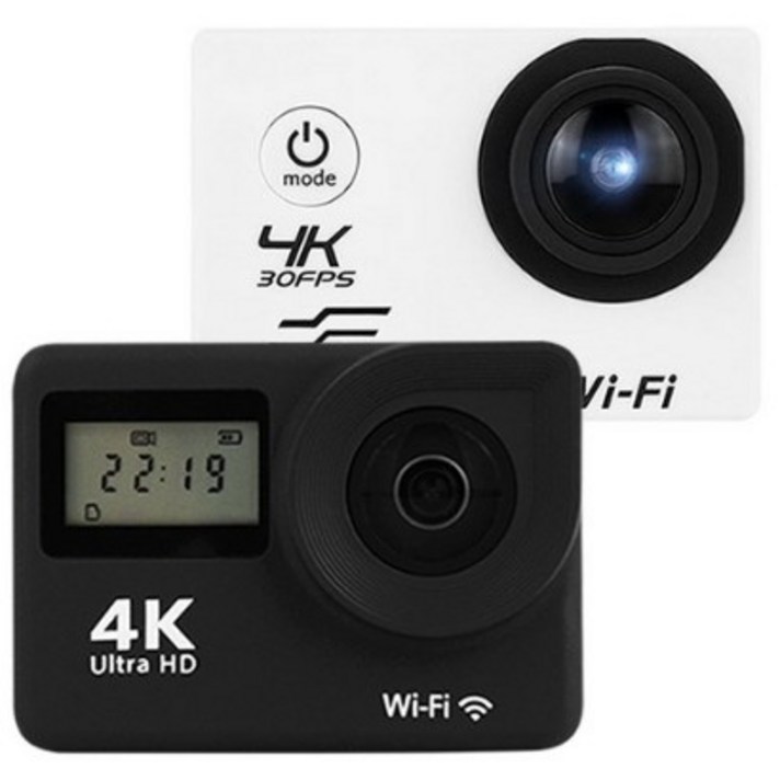 유프로 프리미엄 4K + 추가 배터리 방수 가성비 액션캠 자전거 오토바이 블랙박스, 유프로 기본, 블랙, 8GB