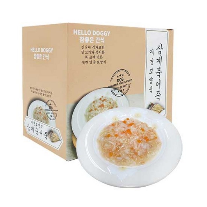 참좋은간식 삼계죽 강아지 간식 80g, 혼합맛삼계북어, 10개 참좋은간식 삼계죽 강아지 간식 80g, 혼합맛삼계북어, 10개