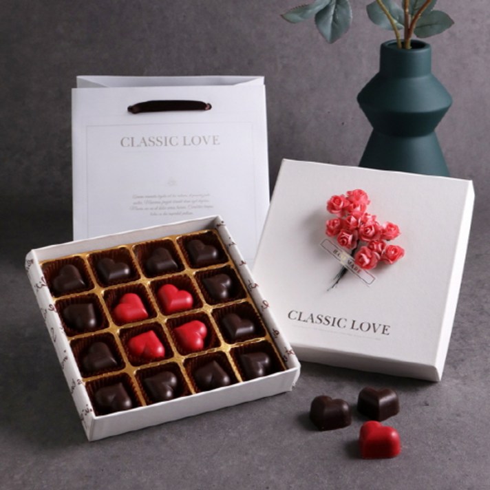  만드는초코렛 클래식러브 16구 수제초콜릿, 160g, 3개 