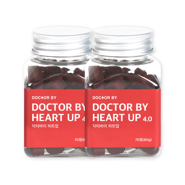 닥터바이 하트업 강아지 심장 면역 특허영양제, 2세트