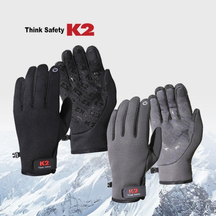 K2 이지웜 장갑 겨울장갑 방한용, 블랙