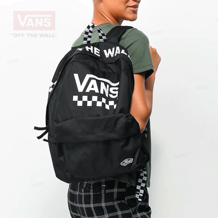 반스 스트리트 스포트 체커보드 블랙 백팩