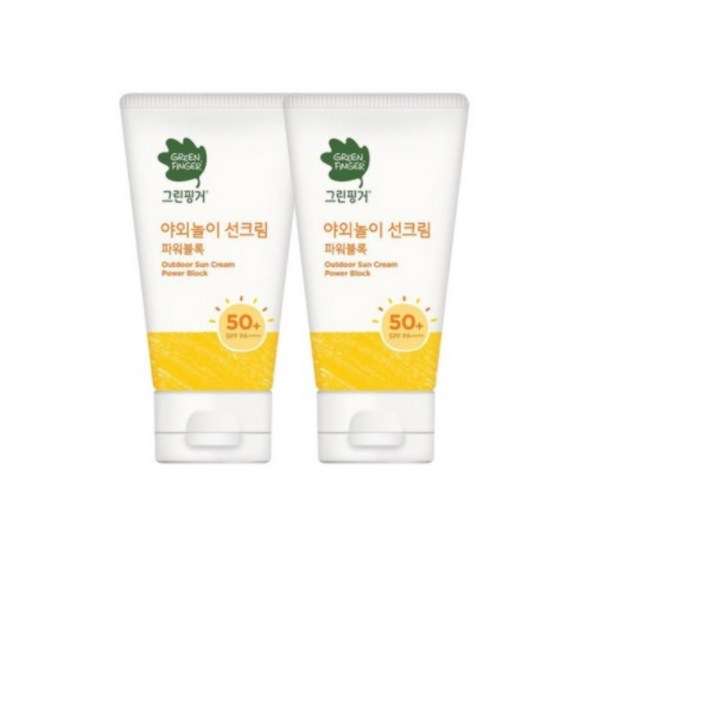[그린핑거] 야외놀이 선크림 파워블록 80ml 2개, 상세 설명 참조