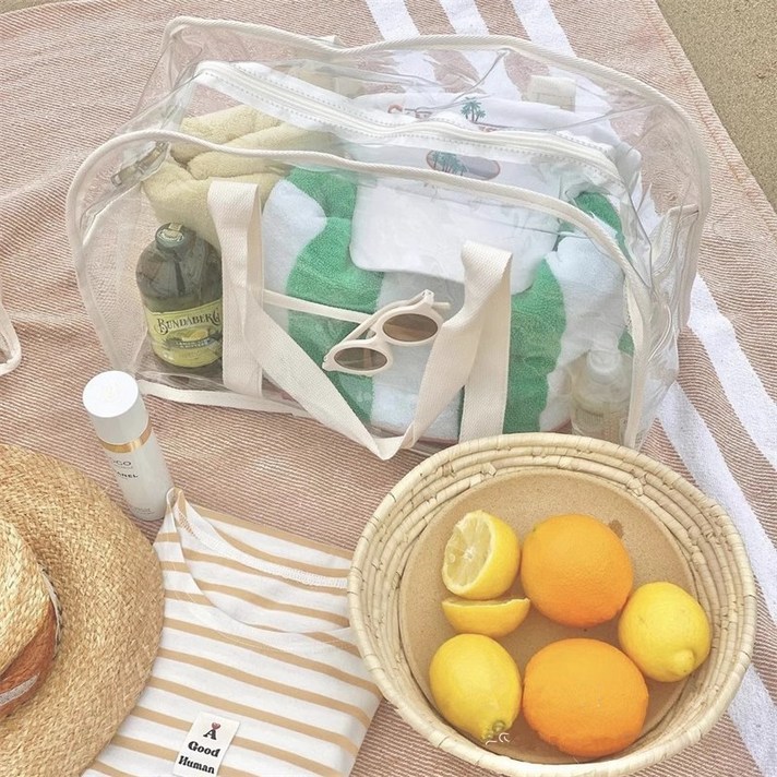  콘티A 투명비치백 물놀이가방 