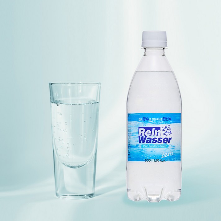  라인바싸 플레인 탄산수, 500ml, 40개 
