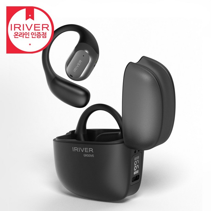 아이리버 IOWG1 블루투스 5.3 귀에거는 오픈핏 러닝 헬스 자전거 운동용 인체공학 디자인 LED 배터리 잔량 확인 휴대용 C타입 자동페어링 터치컨트롤 귀걸이형 블루투스 이어폰, 블랙 아이리버 IOWG1 블루투스 5.3 귀에거는 오픈핏 러닝 헬스 자전거 운동용 인체공학 디자인 LED 배터리 잔량 확인 휴대용 C타입 자동페어링 터치컨트롤 귀걸이형 블루투스 이어폰, 블랙