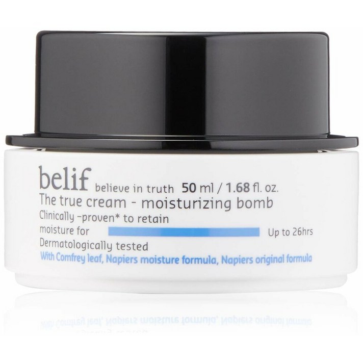 (미국) 빌리프 진짜 크림 모이스처라이징 밤 50ml 1팩 belif the True Cream Moisturizing Bomb | Moisturizer for Dry