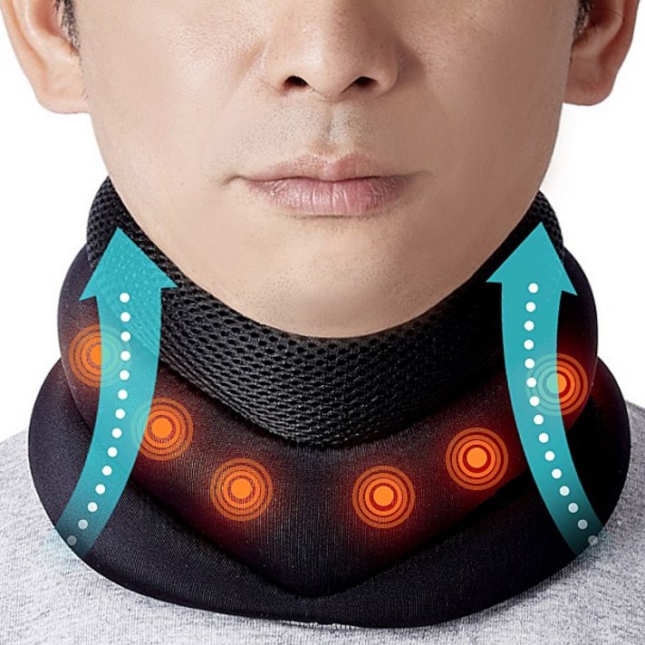 거북목교정기 목디스크 일자목 목보호대, 1개