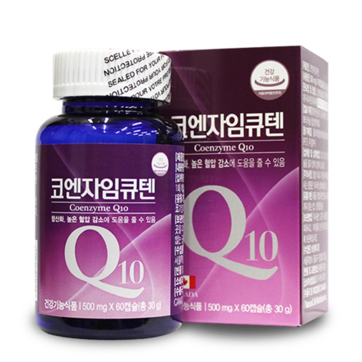 코엔자임큐텐/60캅셀/2개월분/코큐텐/캐나다산/cq10, 코엔자임큐텐 500mg60캅셀