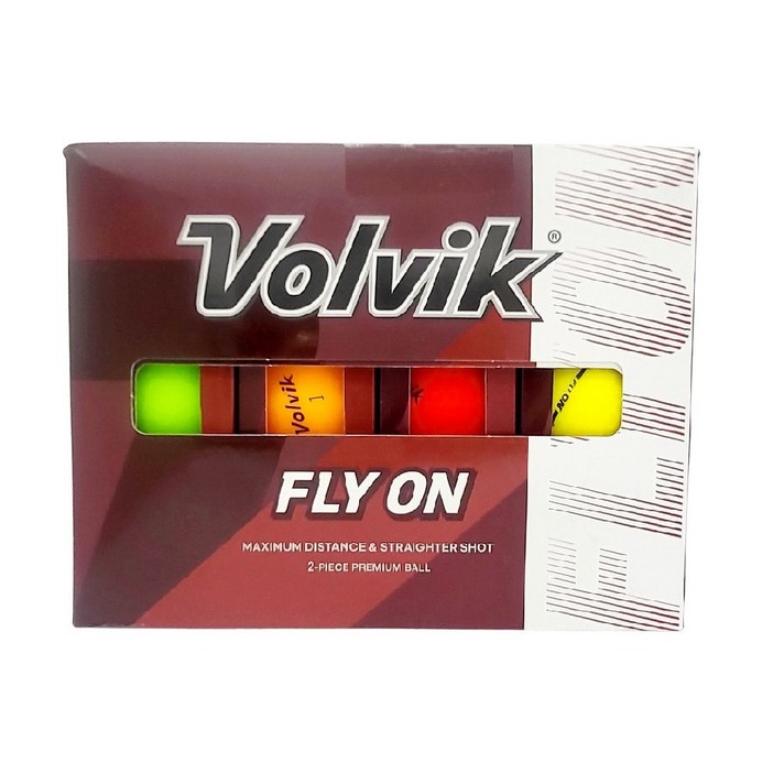 
                                                        VOLVIK 볼빅 플라이온 칼라 골프공 2피스 24개 무광 골프용품 코스트코, 혼합색상, 24개입, 1개
                                                    