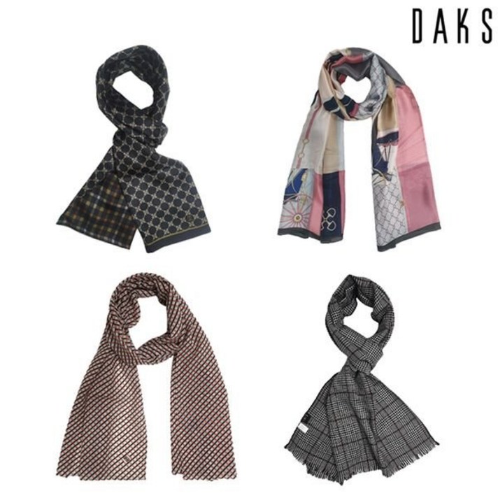 [갤러리아] 닥스 스카프[닥스] 실크 울 스카프 (D) 9종 택1(포장 쇼핑백포함)