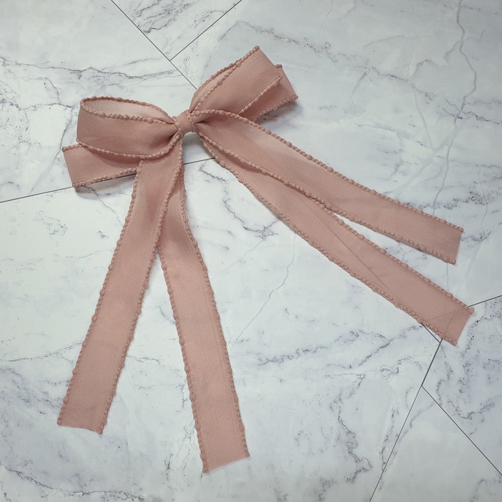 버디 쉬폰 여름 골프리본핀 꼬리리본