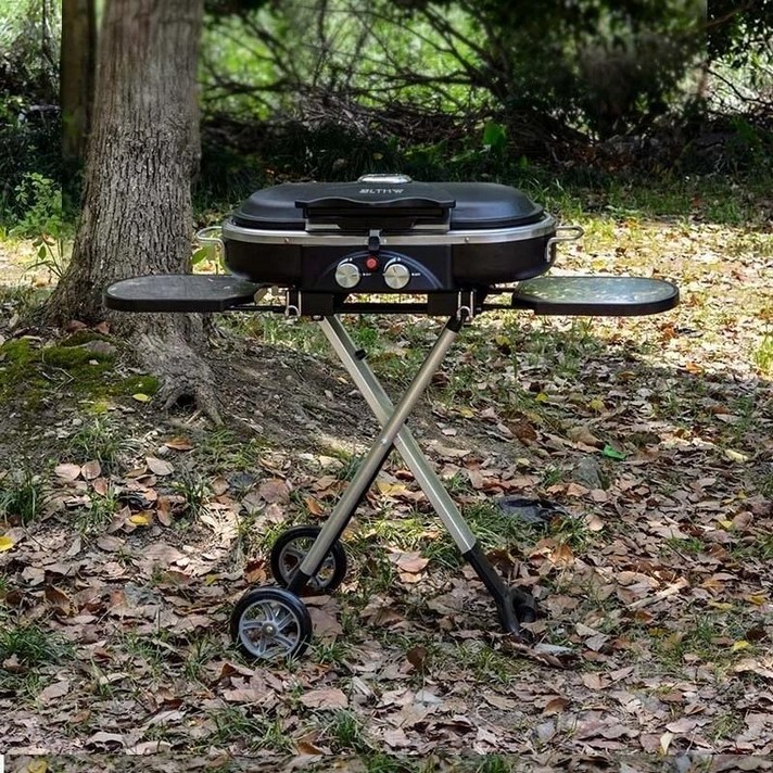 브라텐 가스그릴 이동식 바퀴 캠핑 바베큐 그릴 가스식 무연 2025
