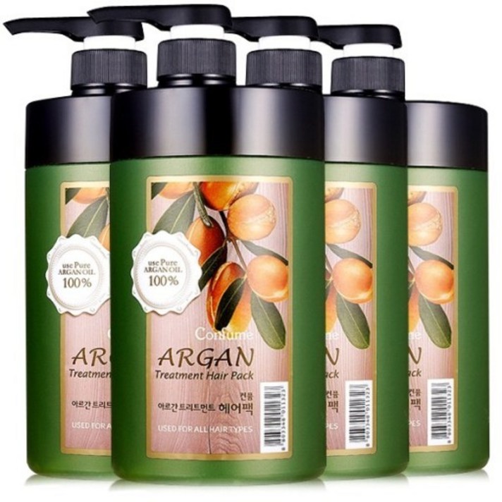 과일나라 컨퓸 아르간 트리트먼트 헤어팩, 4개, 1000ml