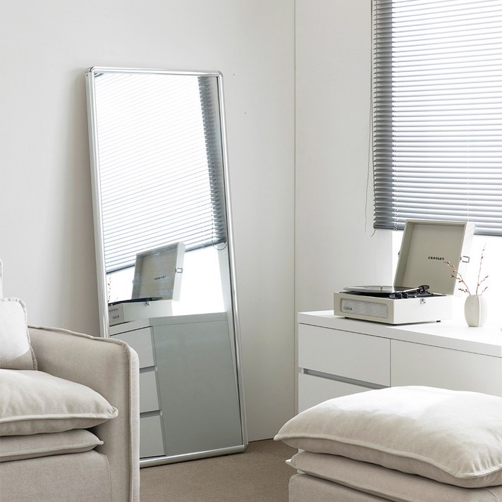 즉시할인1만원 파로마 레토 미드센추리 알루미늄 전신거울 L 700