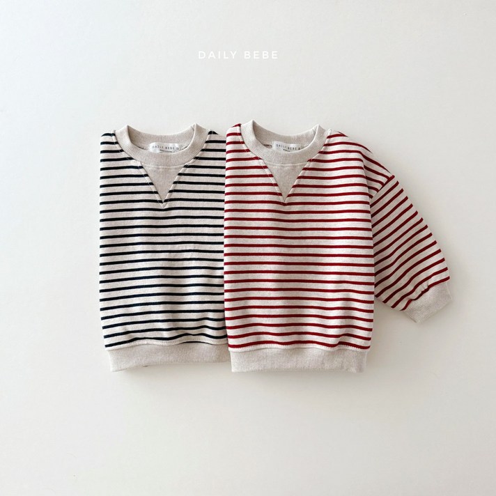 단가라삼각맨투맨 가을 Dbebe