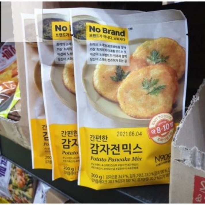 노브랜드 간편한 감자전믹스, 3팩, 200g
