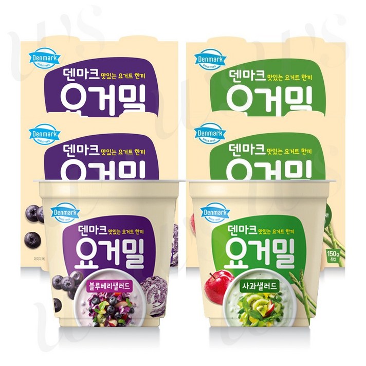 덴마크 요거밀 150g (사과 8개 + 블루베리 8개), 16개