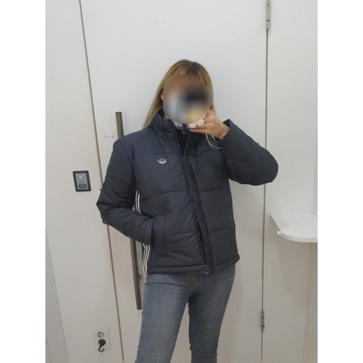 아디다스오리지널 뉴코아강남점 뉴코아강남 아디다스오리지널스 우먼스 삼선 숏패딩 푸퍼 패디드 GK8554 SHORT PUFFER