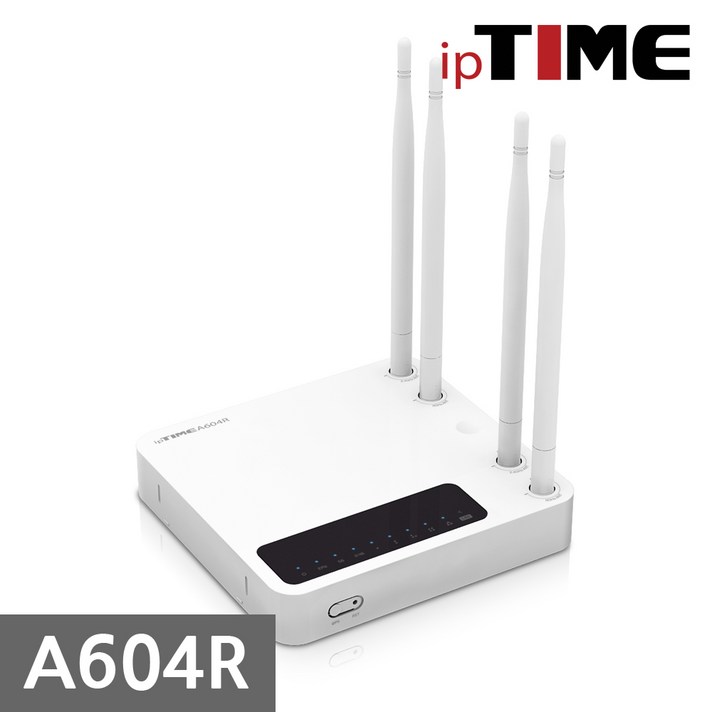 ipTIME A604R 유무선 공유기 11ac 5G 안테나 4개 SD