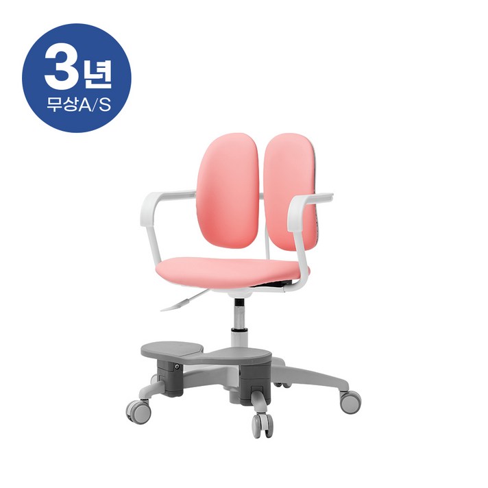 듀오백 밀키 228HF 아동의자 무회전중심봉+발받침 본사직영, 마일드라임