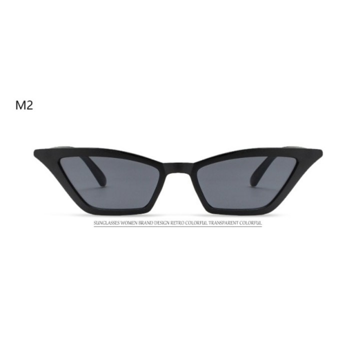 선글라스 여자선글라스 캣츠 아이 스퀘어 눈 선글라스 여성 디자인 레트로 다채로운 투명 화려한 패션 태양 안경 남자