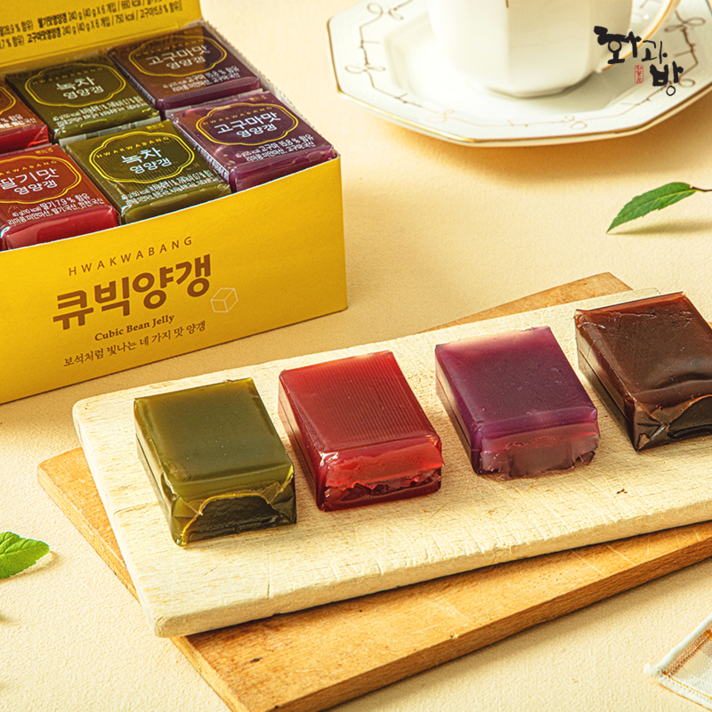 [화과방] 큐빅양갱(24개입)+쇼핑백, 단품