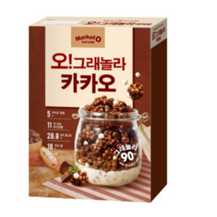 오그래놀라 카카오 시리얼, 300g, 3개