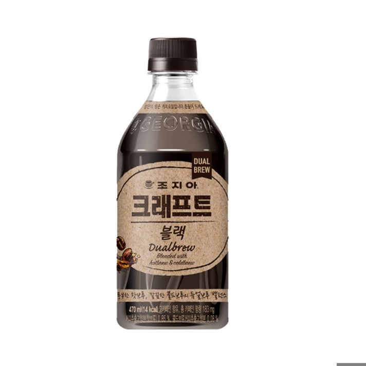 조지아 크래프트 아메리카노, 470ml, 24개