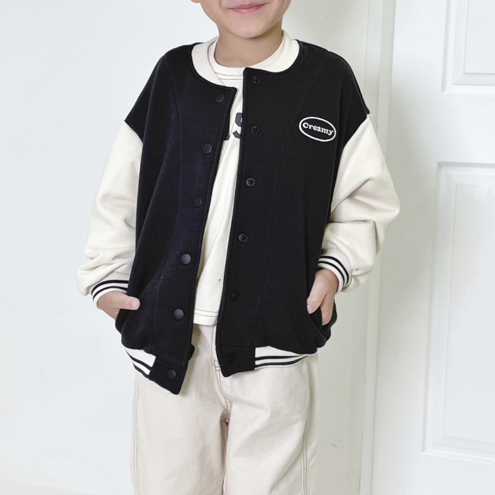 야구점퍼 아기바람막이 여아야구점퍼 바시티자켓 nba키즈