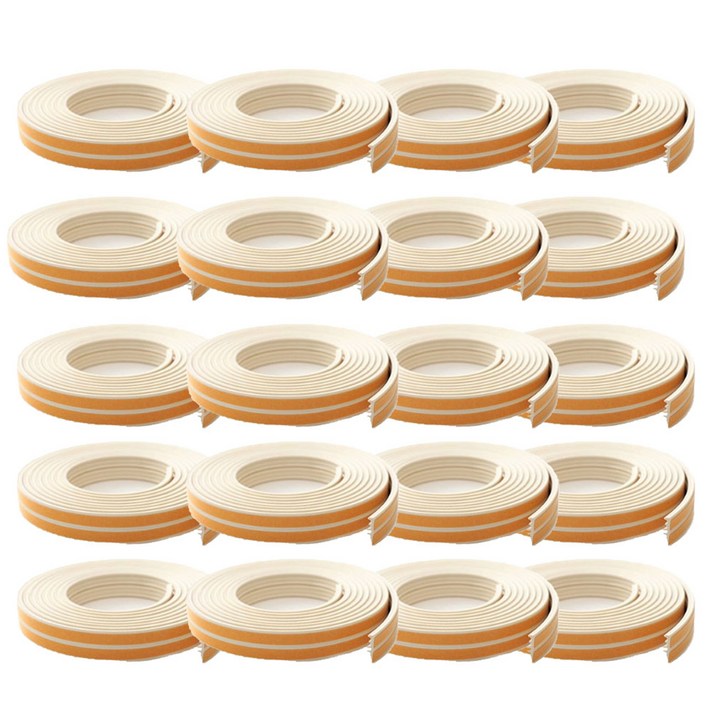 애드라이프 문틈막이 E형 아이보리 창문 바람막이, 20개