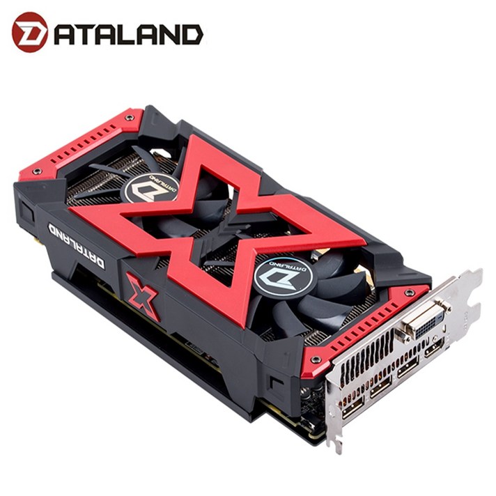 Dataland RX 570 4GB 게임용 그래픽 카드지도 HDMI PCI E Radeon GPU RX570 게임용 4G 비디오 카드 (AMD 비디오 카드 용)|그래픽 카드|