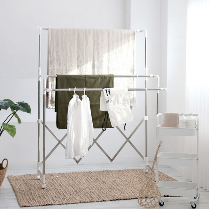 리빙해피 점보 접이식 이불건조대 웜그레이, 1개