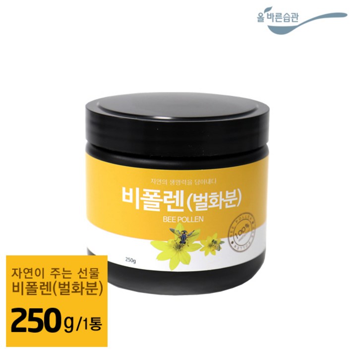 올바른습관 비폴렌 벌화분 스페인산 스페인 250g 500g, 1병