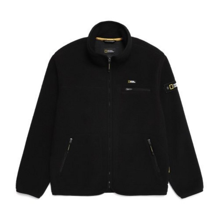 (국내매장/AS) 내셔널지오그래픽 N224UFJ940 코버스 하이넥 경량 플리스 집업 CARBON BLACK