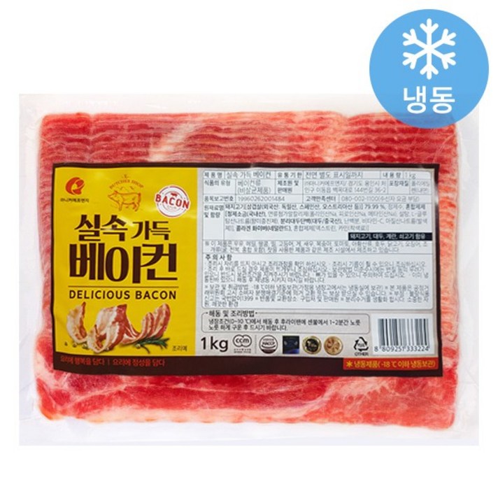 [먹깨비네] 마니커 실속 베이컨 1kg, 1개