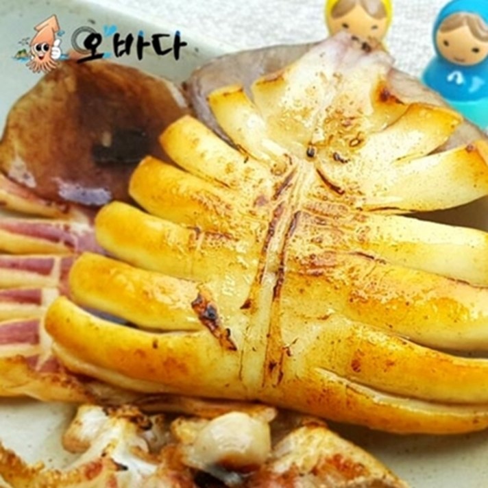[버터/와사마요증정][산지직송 오바다] 국내산 반건조오징어, 1봉, 1.반건조 오징어(파품)(1kg 7~11미)
