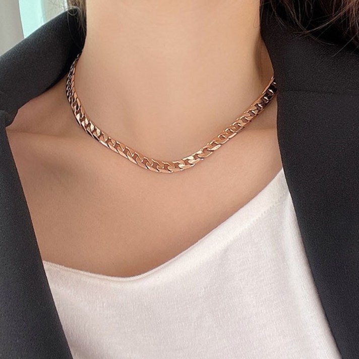르부포유 써지컬스틸 튼튼 기본 볼드 체인 목걸이