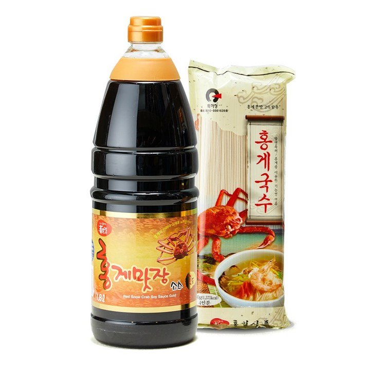 홍게간장골드 맛간장 1.8L, 1개+홍게국수450g