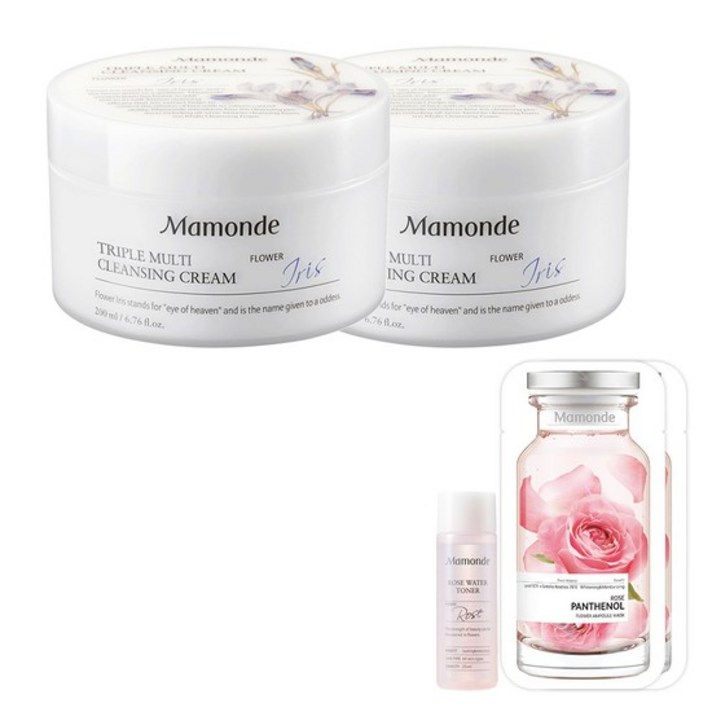 마몽드 트리플 멀티 클렌징 크림 190ml x2, 상세 설명 참조