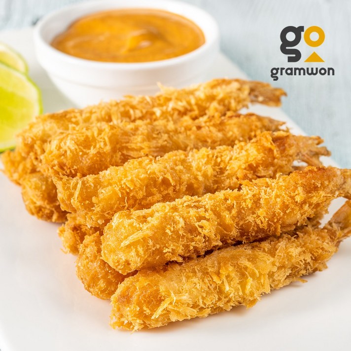  대용량 냉동 왕새우튀김 3kg (30g100미) 업소용 빵가루새우 벌크, 1개 